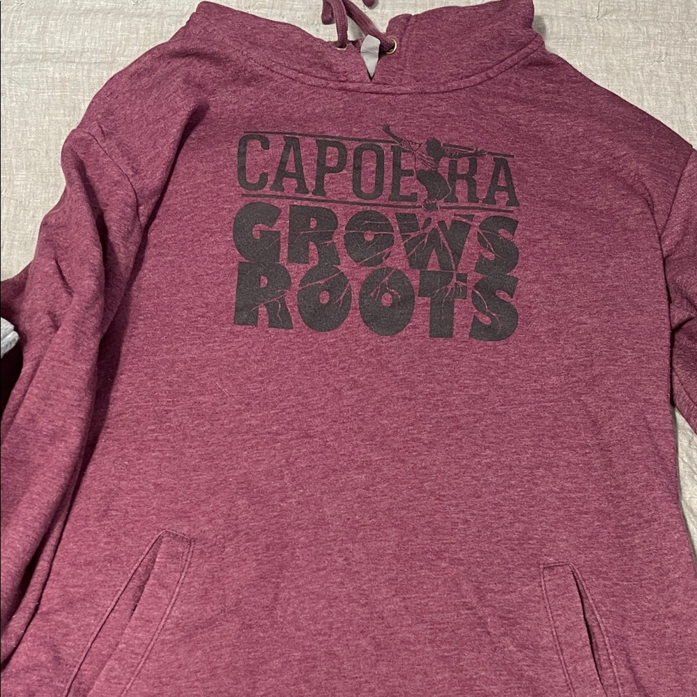 Next Level Apparel Burgundy Hoodie Capoera